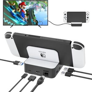 Upgraded Switch Dock with Ethernet & 4K