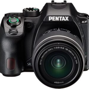 PENTAX KF APS-C Digital SLR Camera 18-55 WR kit with Dustproof, Weather-Resistant and Vari-Angle LCD Monitor, Black