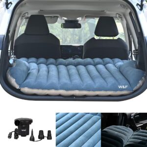 WEY&FLY Car Air Mattress for SUV, Quick Inflation Travel Bed with Air Pump, Portable Sleeping Pad for Camping, Fits Most SUVs and Sedans, C…