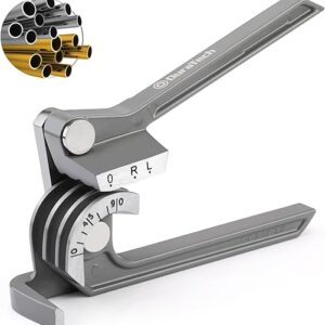 DURATECH Tube Bender, Pipe Bender, 3-IN-1, 1/4″, 5/16″, 3/8″, for Copper, Brass, Aluminum and Thin Steel Pipes