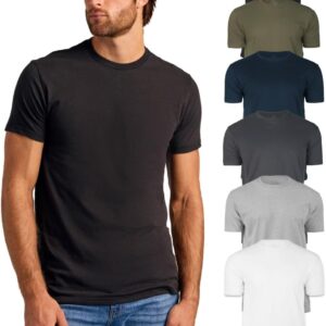 True Classic Mens T-Shirts – Short Sleeve Crew Neck Plain Novelty T Shirt for Men