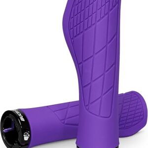 BUCKLOS Single Lock-on Bike Handlebar Grips – Mountain Bike MTB Ergonomic Anti-Slip Handle Grip – Bicycle Comfort Locking Handle Bar for BMX…