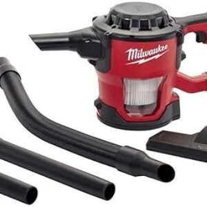 Milwaukee 0882-20 Filter M18 18V Cordless Lithium-ion Compact Vacuum, Hand Held 40 CFM (Complete Set), with Bonus Premium Microfiber Cleaner Bundle