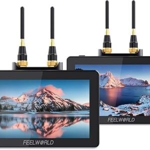 FEELWORLD FT6 FR6 5.5 Inch Wireless Video Transmission DSLR Camera Field Monitor Built in Transmitter and Receiver System Long Range 800ft …