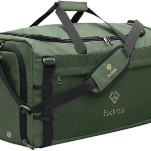Eackrola 65L Sports Gym Bag with Wet Pocket