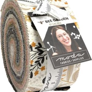 Gingiber Bee Garden Jelly Roll 40 2.5-inch Strips Moda Fabrics 48410JR