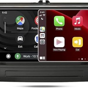SCUMAXCON 7″ Car Stereo Wireless CarPlay Android