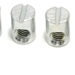 ReplacementScrews Cross Dowel Barrel Nuts Compatible with IKEA Part 100514 (SUNDVIK, MYDAL, HASSELVIKA) (Pack of 4)