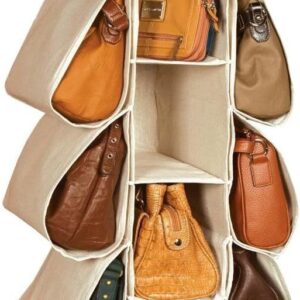 Hanging Handbag Organizer with 10 Pockets