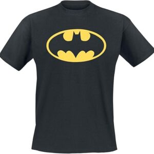Dc Men’s Batman Logo Crew Neck Short Sleeve T-Shirt Large Black