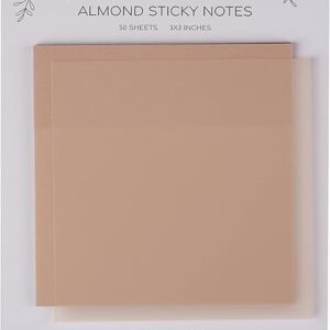 DiverseBee 50 Sheets Pastel Transparent Sticky Notes, 3×3” Clear Sticky Tabs, Translucent Page Flags Book Markers Stickers, Planner Accessor…