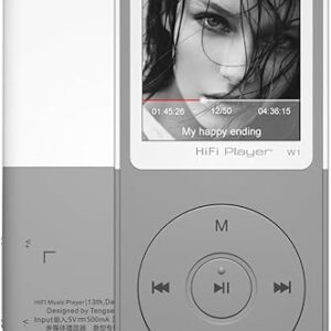 Mp3 Player with Bluetooth Music Players,Portable Walkman Mp3/Mp4 Players with Video,Voice Record,Fm Radio,E-Book,Photo Viewer,Alarm Clock,1…