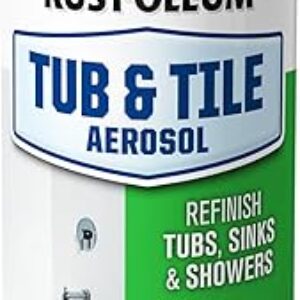 Rust-Oleum 280882 Tub & Tile Spray Paint, 12 oz, Gloss White