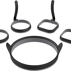 Blackstone 5515 Egg Ring/Omelet Ring Kit,Silver