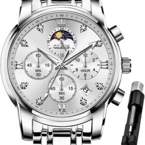 OLEVS Men’s Diamond Luxury Analog Watch