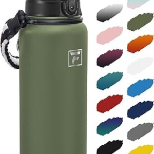 Fanhaw 40 Oz Insulated Water Bottle – Olive