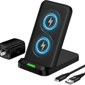Samsung Wireless Charger Fast Charging Stand for Galaxy S24 FE/S25Ultra/S24 Plus/S23+/S22/S21/S20/S10, Wireless Phone Charger Android Desk …