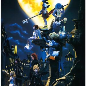 Kingdom Hearts Poster Anime Posters Canvas Wall Art Posters & Prints Cute Picture Bedroom Aesthetic for Girl’s Dorm Living Room Bedroom Wal…