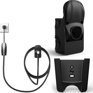 for Tesla Charger Holder with UMC Holder, Compatible with Model 3/S/X/Y, Premium Charging Cable Organizer for Tesla Gen 2 Mobile Connector Wall Mount