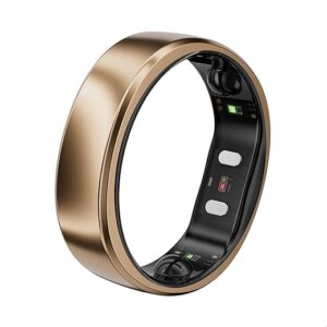 RingConn Gen 2 Air, Ultra-Thin AI Smart Ring, 10-Day Battery Life, Fitness/Sleep/Stress/HR Tracker for Women&Men, No App Fee for Standard F…