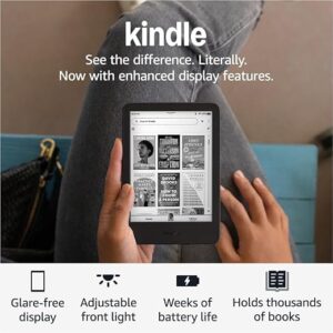 Amazon Kindle (16 GB) – Lightest and most compact Kindle, now with faster page turns, and higher contrast ratio, for an enhanced reading ex…