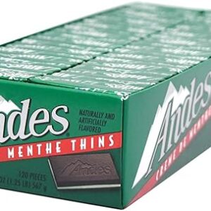 Tootsie Roll Andes Creme De Menthe Thin Mints – After Dinner Mints – Rectangular Chocolate Sandwich Mint Candies – 20 Oz, 120 Count