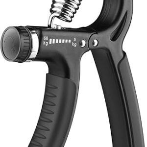 AIXPI Grip Strength Trainer, Hand Grip Exerciser Strengthener with Adjustable Resistance 11-132 Lbs (5-60kg), Forearm Strengthener, Hand Ex…