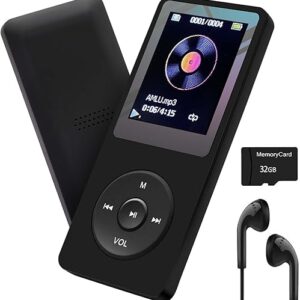 32GB Portable HiFi MP3 Player with Speaker