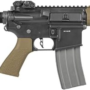 Elite Force M4 AEG Automatic 6mm BB Rifle Airsoft Gun, CQC, Black/Tan