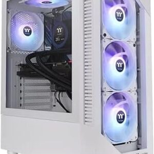 TT View 200 TG ARGB Snow MID Tower Chassis CA-1X3-00M6WN-00 Enclosure