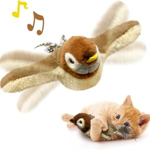 Chirping Catnip Bird Toy for Pets