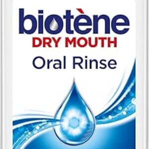 biotène Oral Rinse Mouthwash for Dry Mouth, Breath Freshener and Dry Mouth Treatment, Fresh Mint – 33.8 fl oz