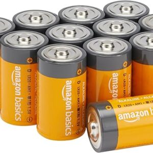Amazon Basics 12-Pack D Alkaline Batteries