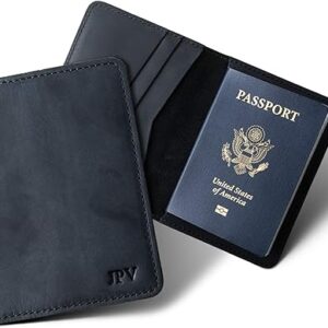 PEGAI Personalized Leather, Passport Holder For Travel | Handmade Passport Wallet Cover Case | Travel Document Holder, Passport Cover for Me…