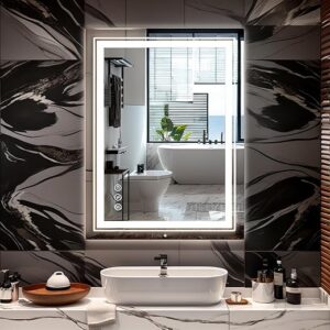 36″x28″ Lighted Anti-Fog Bathroom Mirror