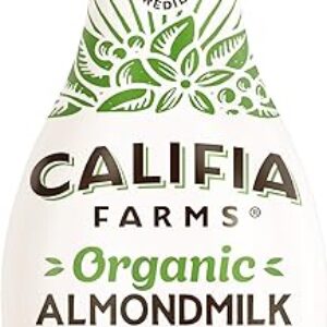 Califia Farms – Organic Unsweetened Almond Milk, 48 Oz, Dairy Free, Keto, Vegan, Plant Based, Organic Milk, Non GMO, Low Calorie, USDA Organic
