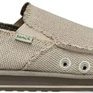 Sanuk Mens Hemp Loafers | Mens Shoes | Slip On Shoes for Men | Men’s Slip-on Loafers | Comfort Footbed
