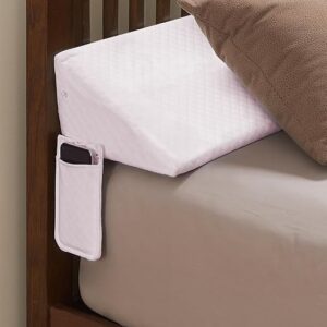 Wedge Pillow Headboard/Bed Wedge Pillow for Twin XL Headboard for College Dorm/Bed Gap Filler (39″x10″x6″), Bolster Bed Mattress Wedge Slee…
