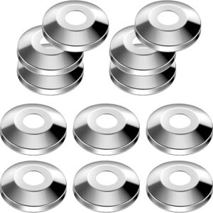 Honoson 12 Chrome Escutcheon Plates for Pipes