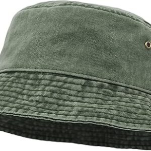 Wide Brim Denim Bucket Hat