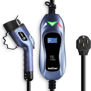 Level 2 EV Charger, 40 Amp, 240 Volt, 25ft Cable, Electric Vehicle Portable Charger Plug-in EV Charging Station with NEMA 14-50P, ETL Certi…