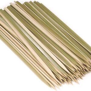 BambooMN Flat Sticks Bamboo Kebab Food Drink Skewers – 5.9″ – 300pcs