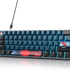 Fogruaden Wired 60% Percent Mechanical Keyboard, RGB Gaming Keyboard 60 Percent, Ultra-Compact 60 Percent Mini Keyboard for Win/Mac PC Game…