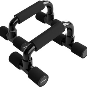 READAEER Push Up Bars Gym Exercise Equipment Fitness 1 Pair Pushup Handles with Cushioned Foam Grip and Non-Slip Sturdy Structure Push Up Bars for Men & Women