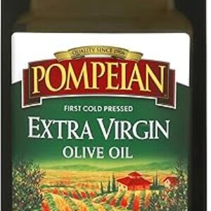 Pompeian Smooth Extra Virgin Olive Oil, Contains Polyphenols, First Cold Pressed, Mild and Delicate Flavor, Perfect for Sauteing & Stir-Frying, Naturally Gluten-Free, Non-GMO, 68 Fl Oz, Single Bottle
