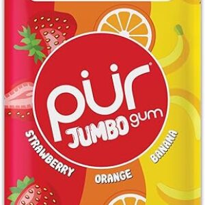 PUR Jumbo Xylitol Gum – Mixed Fruit Flavors
