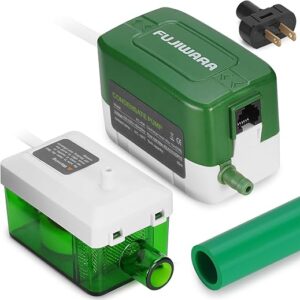FUJIWARA Condensate Pump, Mini Split Automatic Condensation Drain Removal Quiet Pump,for HVAC,Air Conditioner,Dehumidifier,Furnance,Ice Mak…