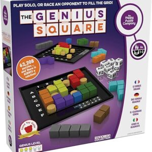 The Genius Square – Game of the Year Award Winner! 60000+ Solutions STEM Puzzle Game! Roll the Dice & Race Your Opponent to Fill The Grid by…