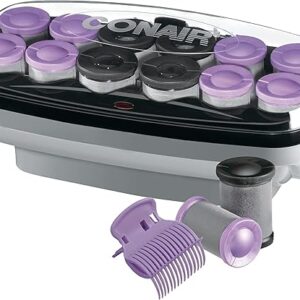 Conair Hot Rollers Hair Curlers for Long, Medium and All Hair | Heated Rollers with Roller Clips Included | 1 1/2-inch and 1 3/4 inch Rollers | Amazon Exclusive
