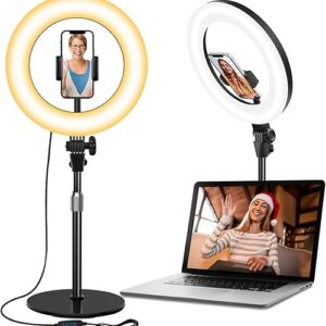 10.5” Desk Ring Light with Stand